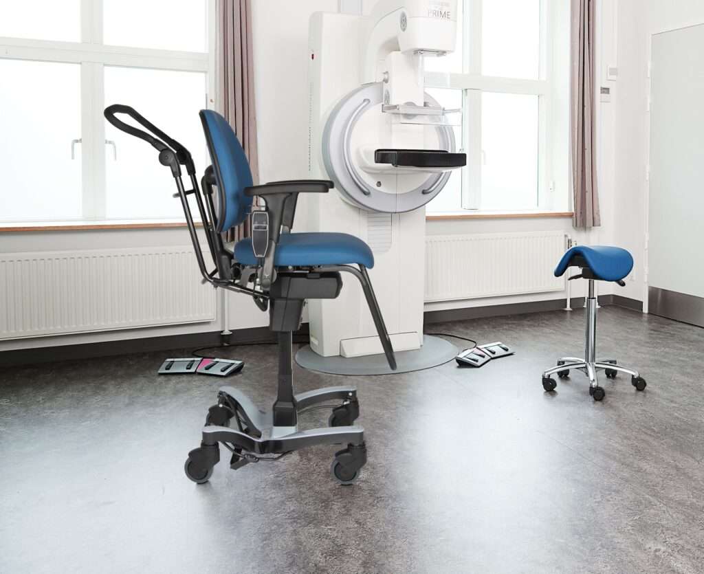 VELA Mammography Chair for Breast Screening Hospital Chair for NHS and private hospitals